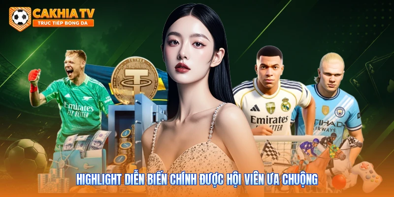 Highlight diễn biến chính được hội viên ưa chuộng